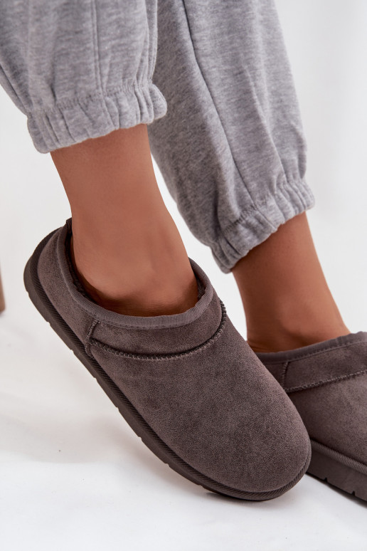 sniego batai Moteriškas pašiltinti su kailiuku viduje pilkos spalvos Serenne