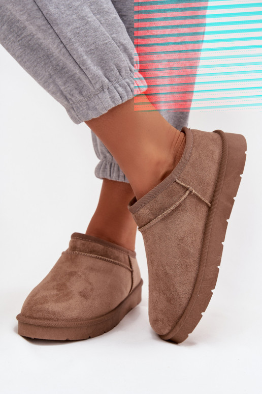 sniego batai Moteriškas pašiltinti su kailiuku viduje rudos spalvos Serenne