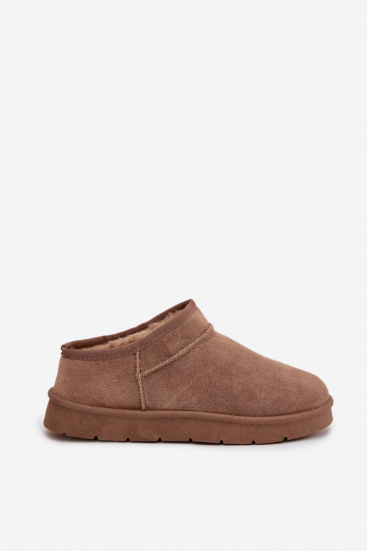 sniego batai Moteriškas pašiltinti su kailiuku viduje rudos spalvos Serenne