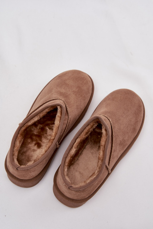 sniego batai Moteriškas pašiltinti su kailiuku viduje rudos spalvos Serenne