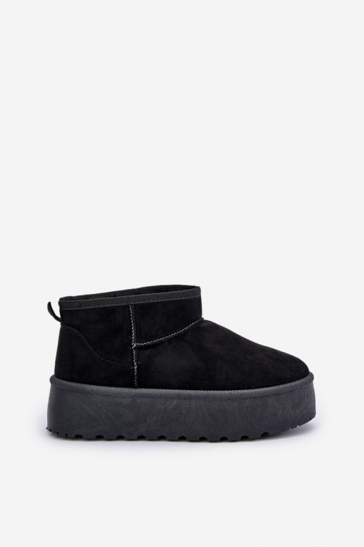 Moteriškas sniego batai su platforma juodos spalvos Ninala