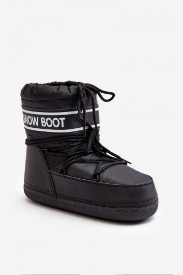 Moteriškas Suvarstomi žieminiai batai juodos spalvos Soia