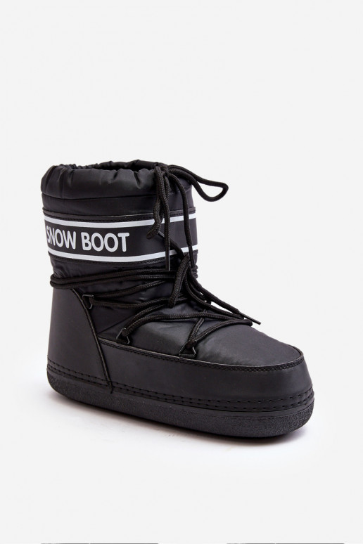 Moteriškas Suvarstomi žieminiai batai juodos spalvos Soia