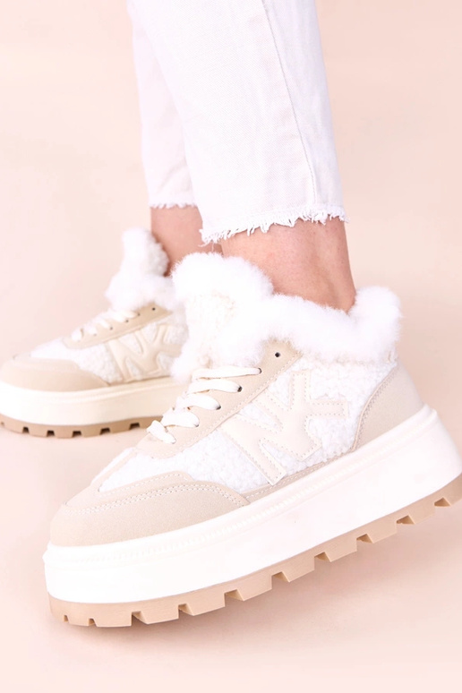 Smėliniai šiltinti sportbačiai su...