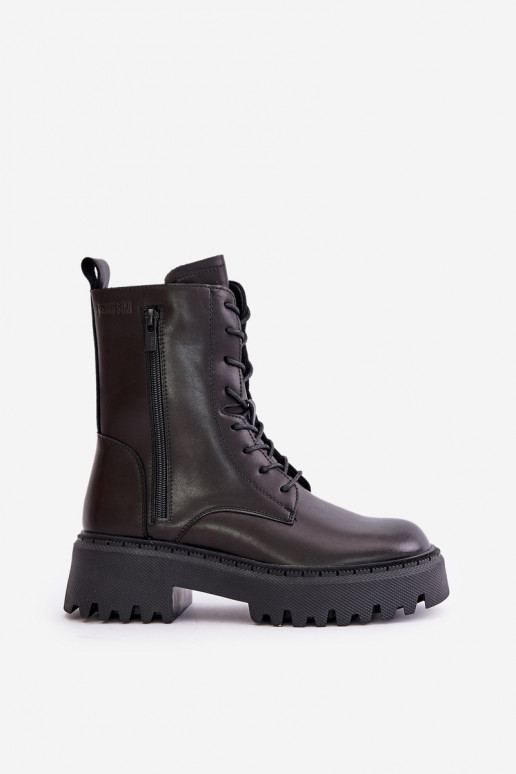 Oda pašiltinti Darbiniai kulkšnies batai Moteriškas Big Star OO274A387 juodos spalvos