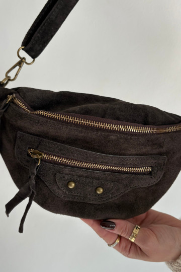 Rankinė ant liemenssuĮjungtaturalnego iš zomšosu CzekoladoĮa Romilly 2