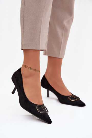 aukštakulniai bateliai Moteriškas Su puošniais Detalem juodos spalvos Amelora