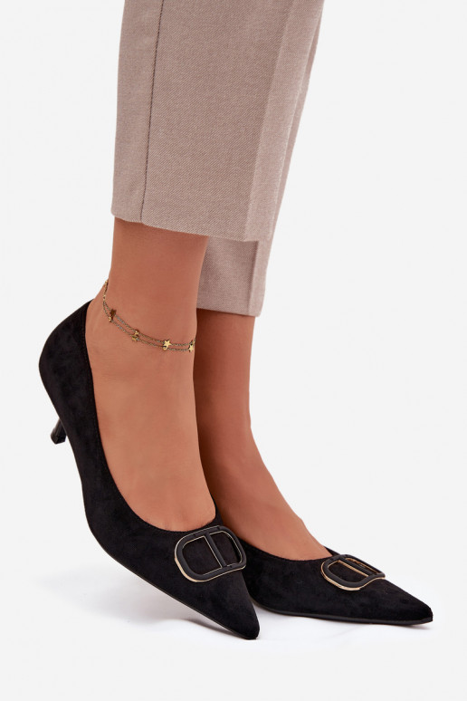 aukštakulniai bateliai Moteriškas Su puošniais Detalem juodos spalvos Amelora