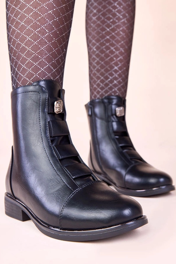 Juodi šilti aulinukai su papuošimu Deca