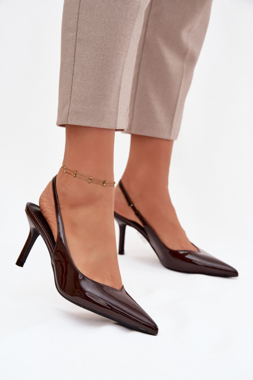 su lako efektu Bateliai su plonais kulniukais CzekoladoĮe Phelia