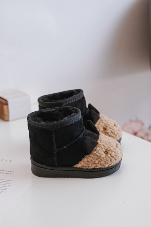 Šilti vaikiški sniego batai Lamy juodos spalvos Esandira