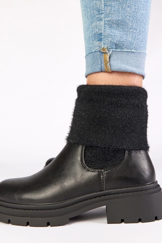 Juodi aulinukai su elastine įsiuva ir...