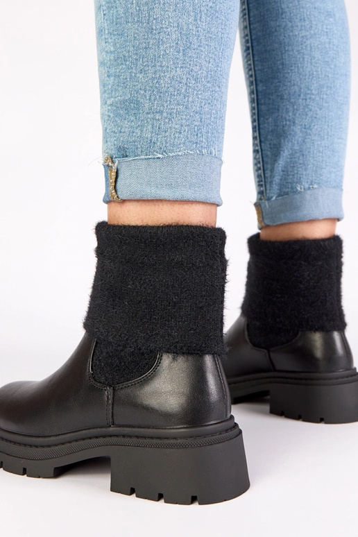 Juodi aulinukai su elastine įsiuva ir...