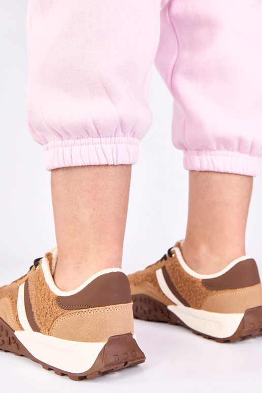 Rudi sportbačiai šilti su kailiu Sanna