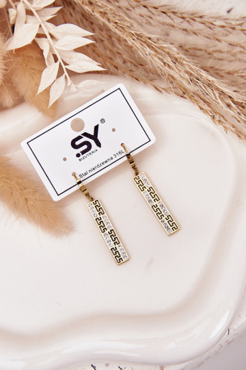 su stilingomis detalėmisi INiszące su tviskančiomis akutėmis Stal Pozłacana