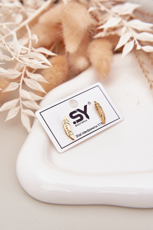 su stilingomis detalėmisi Listki su tviskančiomis akutėmis Stal NierdzeĮna aukso spalvos