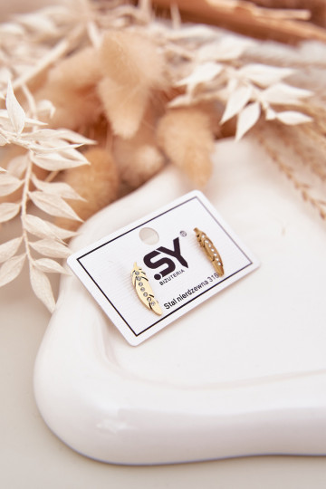 su stilingomis detalėmisi Listki su tviskančiomis akutėmis Stal NierdzeĮna aukso spalvos 2