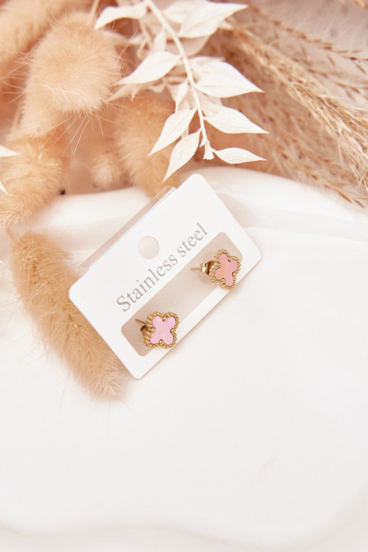 su stilingomis detalėmisi iš nerūdijančio plieno aukso-rožinės spalvos