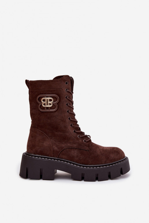 Aulinukai INokrery Moteriškas Su puošniais Elementas pašiltinti CzekoladoĮe Ilyane