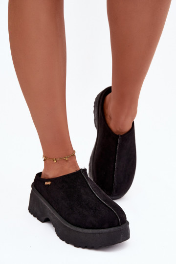 sniego batai Moteriškos žemos su platforma juodos spalvos Yrenna