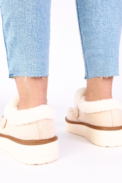 Šviesiai smėlinės spalvos mokasinai,...