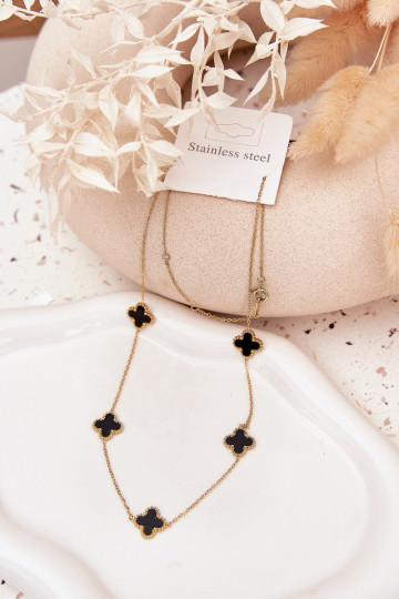 Grandinė iš nerūdijančio plieno aukso-juodos spalvos 2