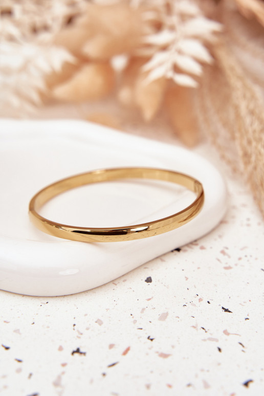 Gładka Apyrankė Pagaminta iš chirurginio plieno aukso spalvos