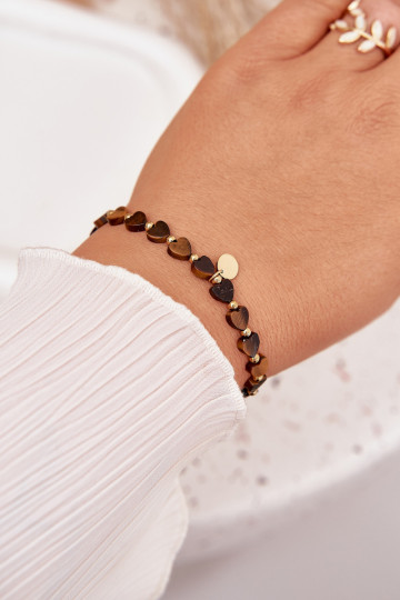 Apyrankė Širdelės Pagaminta iš chirurginio plieno ruda