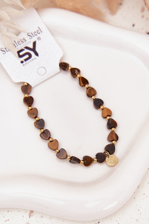 Apyrankė Širdelės Pagaminta iš chirurginio plieno ruda