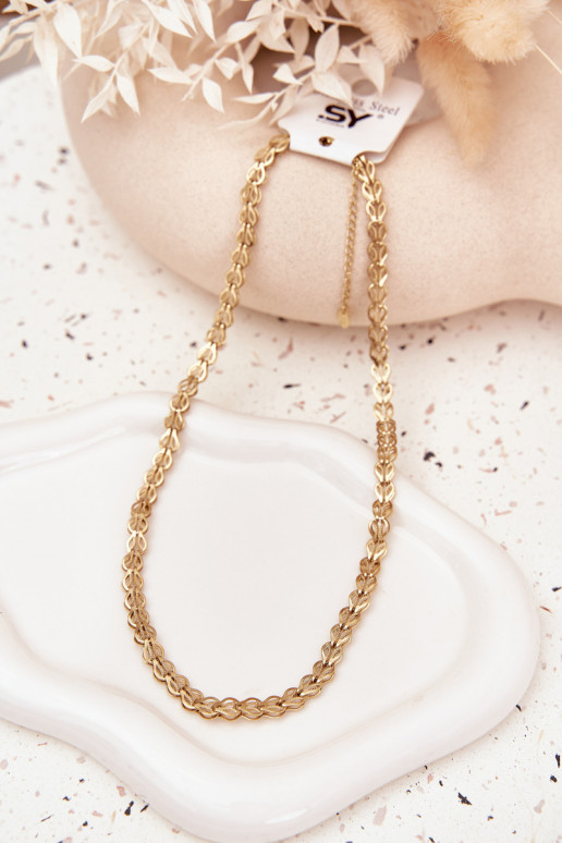 Kaklo papuošalas Pagaminta iš chirurginio plieno aukso spalvos