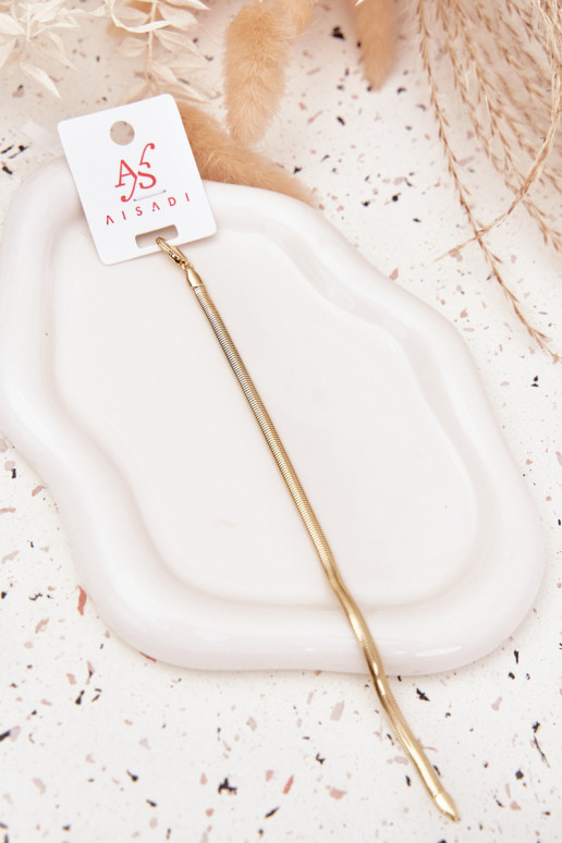 Apyrankė Gyvatė Pagaminta iš chirurginio plieno aukso spalvos