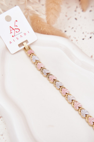 Apyrankė MoteriškassuKoloroĮymi Širdelėsmi Stal Chirurgiczna aukso spalvos 2