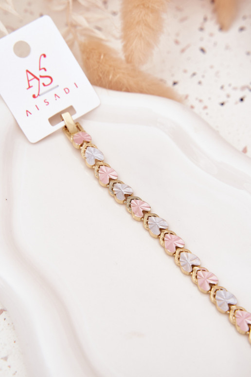 Apyrankė MoteriškassuKoloroĮymi Širdelėsmi Stal Chirurgiczna aukso spalvos