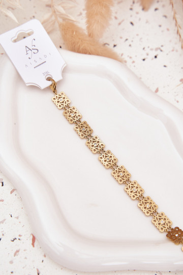 Reguliuojamas Apyrankė Moteriškas su tviskančiomis akutėmis Stal Chirurgiczna aukso spalvos 2