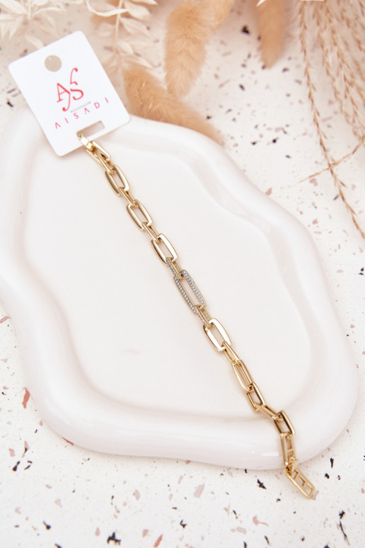 Apyrankė Moteriškas su grandinėlėmis Pagaminta iš chirurginio plieno aukso spalvos