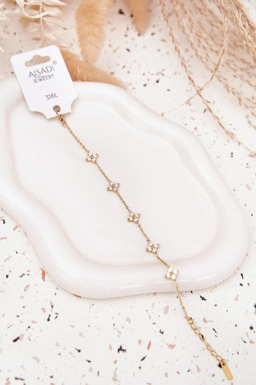 Apyrankėsusu gėlių motyvaisuszkami Stal Chirurgiczna aukso spalvos