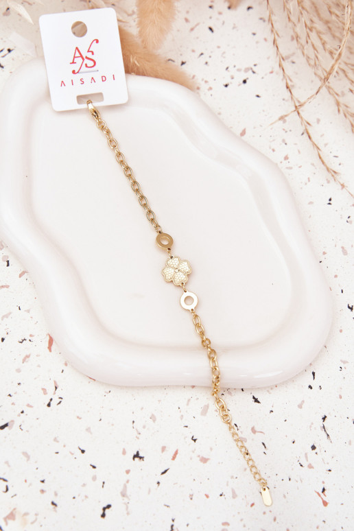 ApyrankėsuKoniczynką Pagaminta iš chirurginio plieno aukso spalvos