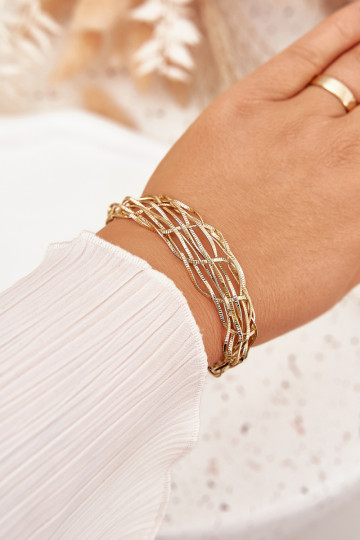 Apyrankė Kietas Pagaminta iš chirurginio plieno aukso spalvos