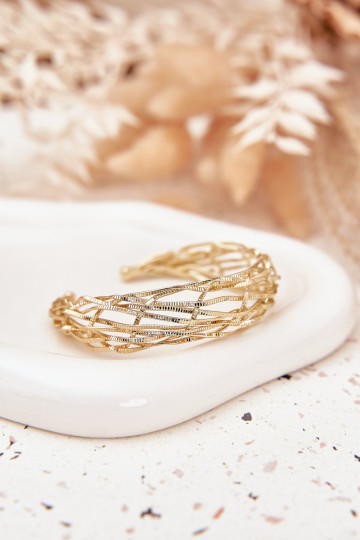 Apyrankė Kietas Pagaminta iš chirurginio plieno aukso spalvos 2