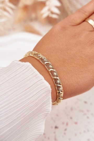 Kietas Apyrankė Moteriškas Pagaminta iš chirurginio plieno aukso spalvos