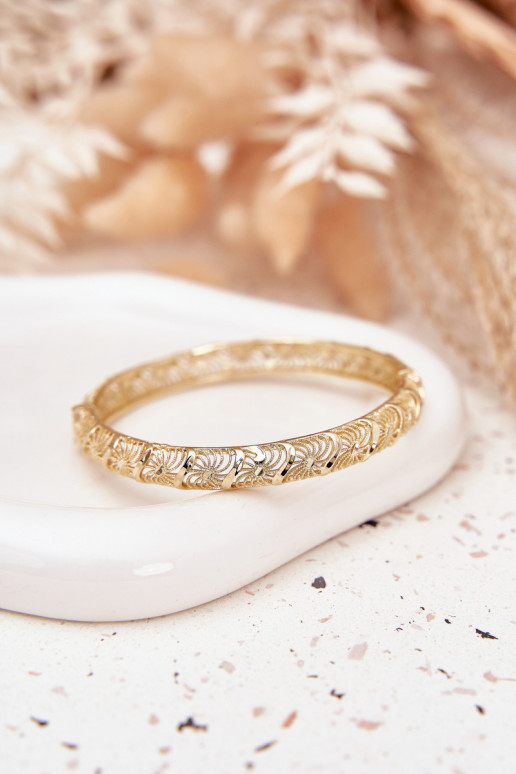 Kietas Apyrankė Moteriškas Pagaminta iš chirurginio plieno aukso spalvos