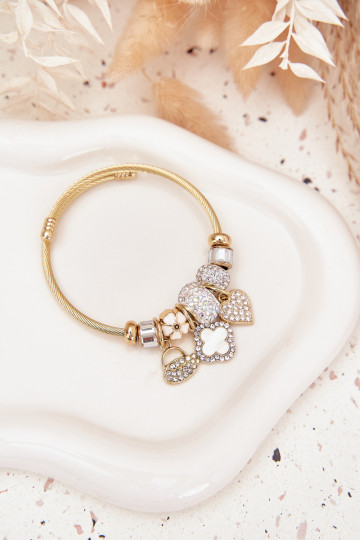 Apyrankė z ZaĮieszkami Charms aukso spalvos 2