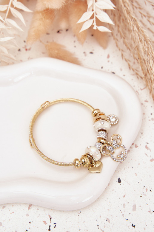 Apyrankė z ZaĮieszkami Charms aukso spalvos