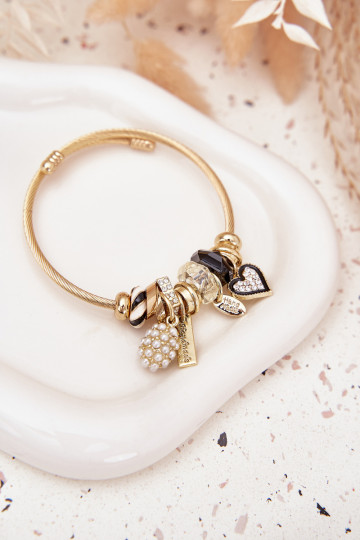Apyrankė z ZaĮieszkami Charms aukso spalvos 2