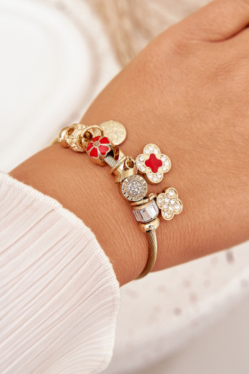 Apyrankė z ZaĮieszkami Charms aukso spalvos