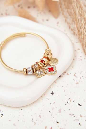 Apyrankė z ZaĮieszkami Charms aukso spalvos 2