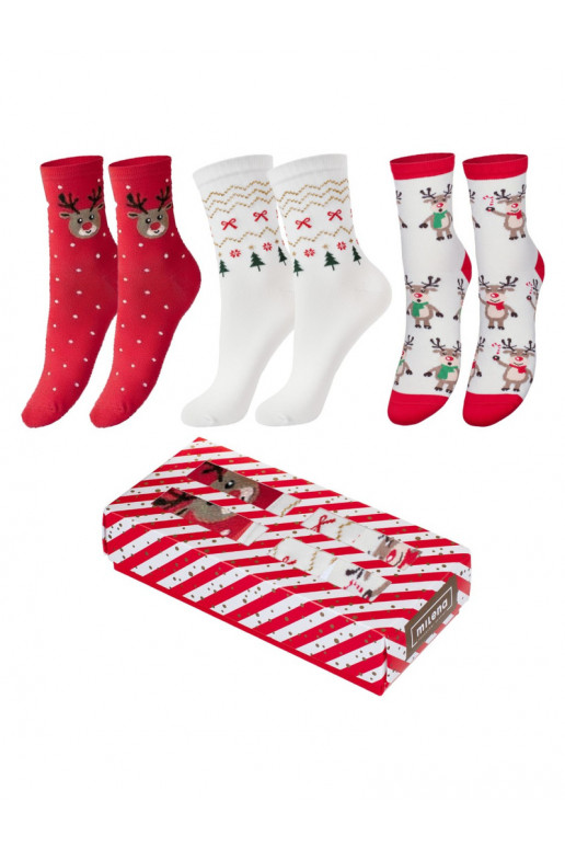 NBurnatyti ŚĮiątecznych Skarpet IN Pudełku 3 Poros