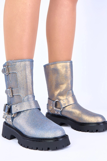 Mėlyni aulinukai su aukso...