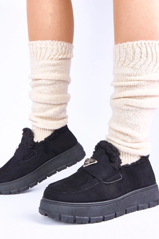 Juodi platforminiai mokasinai su...