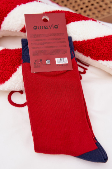 Skarpety Vyriški Christmas Santa Claus IN Okularach raudonos-tamsiai mėlynos spalvos 2